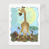 Tierparade Giraffe Postkarte (Vorderseite)