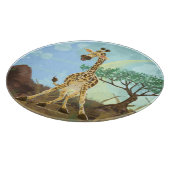 Tierparade Giraffe Schneidebrett (Ecke)