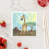 Tierparade Giraffe Serviette (Beispiel)