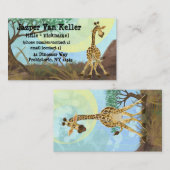 Tierparade Giraffe Visitenkarte (Vorne/Hinten)