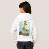 Tierparade Giraffenköpfe und Schwänze Hoodie (Schwarz voll)