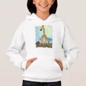 Tierparade Giraffenköpfe und Schwänze Hoodie (Vorderseite)