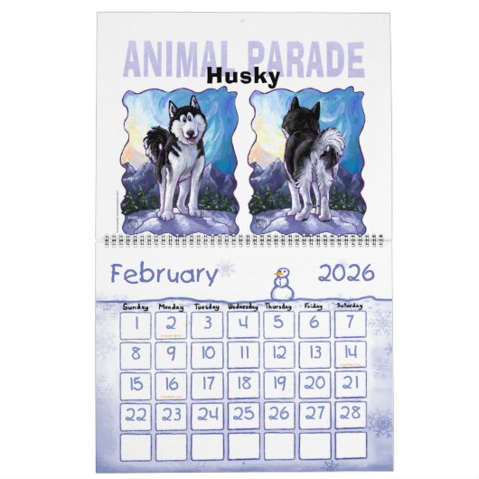 Tierparade Kalender (Feb 2026)