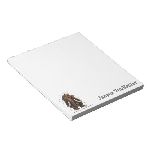 Tierparade Mastodon Notizblock (angewinkelt)