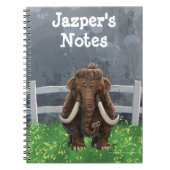 Tierparade Mastodon Notizblock (Vorderseite)