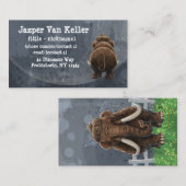 Tierparade Mastodon Visitenkarte (Vorne/Hinten)