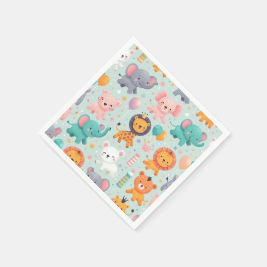 Tierparade Paper Napkin Serviette (Ecke)