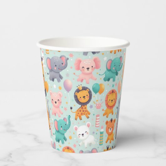 Tierparade Papier Cup Pappbecher (Rückseite)