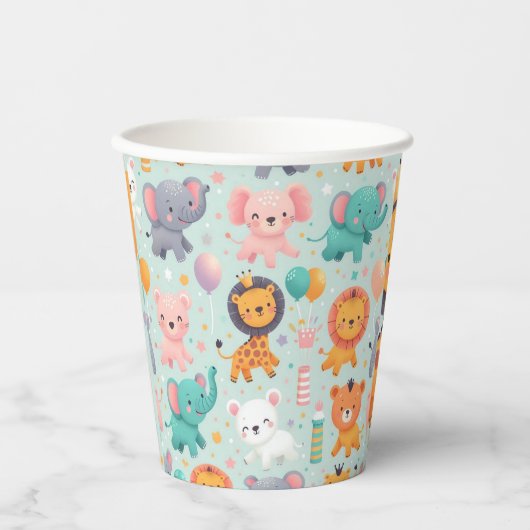 Tierparade Papier Cup Pappbecher (Vorderseite)
