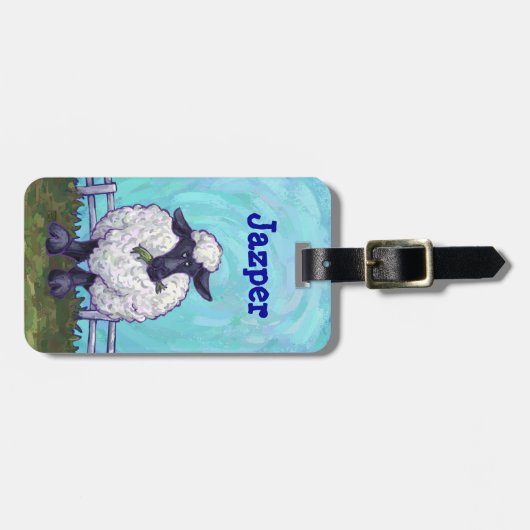 Tierparade Schafe Gepäckanhänger (Vorderseite horizontal)