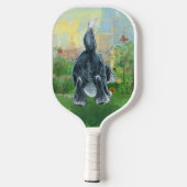Tierparade Shaggy Sheep Hund Pickleball Paddle (Rückseite)