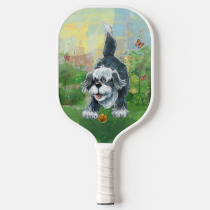 Tierparade Shaggy Sheep Hund Pickleball Paddle