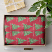 Tierpaw Grüne Weihnachtsbaum 3 Farbe Seidenpapier (Geschenk)