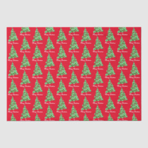 Tierpaw Grüne Weihnachtsbaum 3 Farbe Seidenpapier