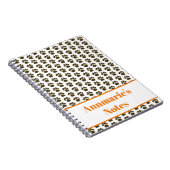 Tierpaw-Silhouette Halloween Notizblock (Rechte Seite)