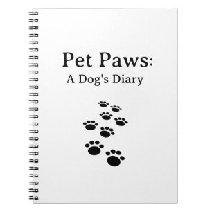 Tierpfähle, ein Hundediary Notizblock