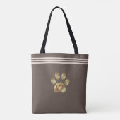 Tierpflaster auf der Brown & Beige Tote Bag Tasche (Rückseite)