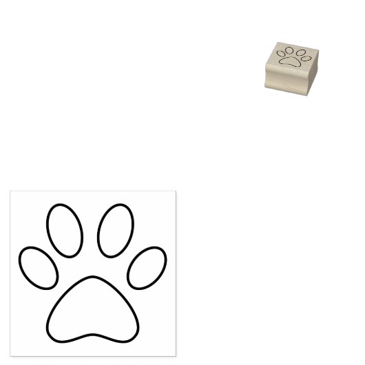 Tierpflasterdruck Gummistempel (Stempel)