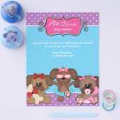 Tierpflege Flyer Tierärztlicher Hund Walker (Einzeln)