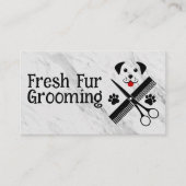 Tierpflege | Groomer Hair Cutting Tools Visitenkarte (Vorderseite)