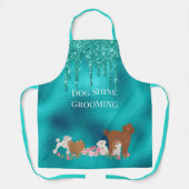 Tierpflege Hund Grooming Robin's Ei Personalisiert Schürze (Vorderseite)