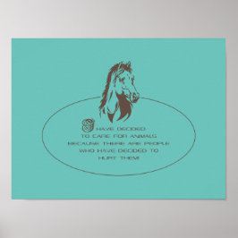 Tierpflege-Logo Poster