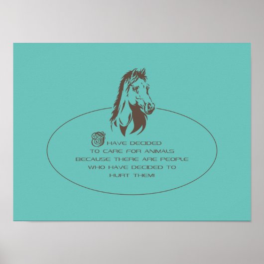 Tierpflege-Logo Poster (Vorne)