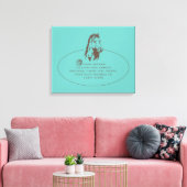 Tierpflege-Logo - überzogene Leinwand (Insitu (Wohnzimmer))