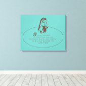 Tierpflege-Logo - überzogene Leinwand (Insitu (Holzboden))