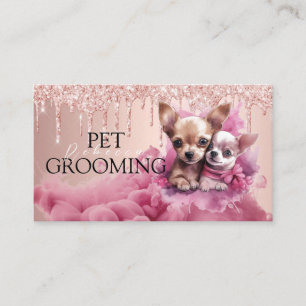 Tierpflege Pet Grooming Spa Salon Welpe Visitenkarte