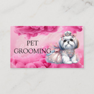Tierpflege Pet Grooming Spa Salon Welpe Visitenkarte