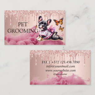 Tierpflege Pet Grooming Spa Salon Welpe Visitenkarte