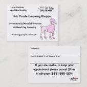 Tierpflege-Spezialist Terminkarte (Vorne/Hinten)