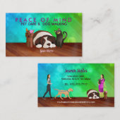 Tierpflege- und Hundewanderkarten Visitenkarte (Vorne/Hinten)