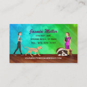 Tierpflege- und Hundewanderkarten Visitenkarte (Rückseite)