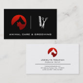 Tierpflege und Tierzucht | Haustiere Visitenkarte (Vorne/Hinten)