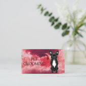 Tierpflege Wellness-Center Salon Welpe Visitenkarte (Stehend Vorderseite)