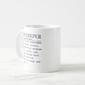 Tierpfleger Kaffeetasse (Vorderseite Links)