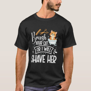 Tierpfleger Katzenpfleger Kätzchen-Stylist Kätzche T-Shirt