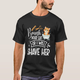 Tierpfleger Katzenpfleger Kätzchen-Stylist Kätzche T-Shirt