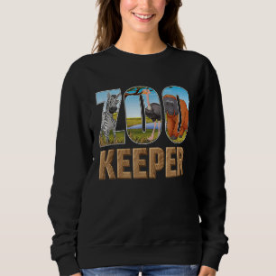 Tierpfleger-Kostüm Afrikanische Savanne Zoo Tierpf Sweatshirt