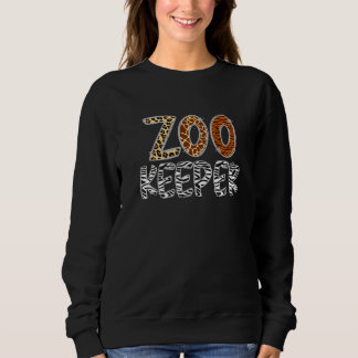 Tierpfleger-Kostüm afrikanische Tiere Zebra Wildpr Sweatshirt