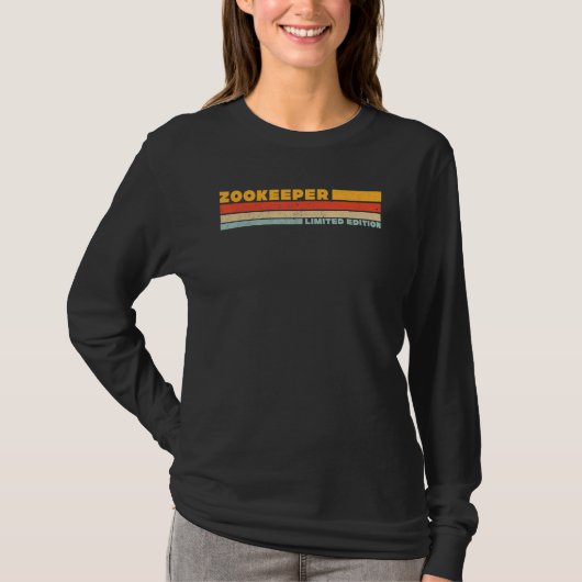 Tierpfleger Retro Berufstitel Beruf T-Shirt (Vorderseite)