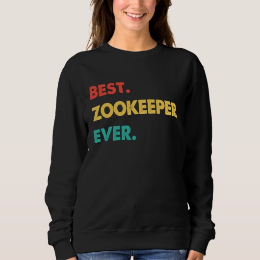 Tierpfleger Retro Bester Tierpfleger Aller Zeiten Sweatshirt (Vorderseite)