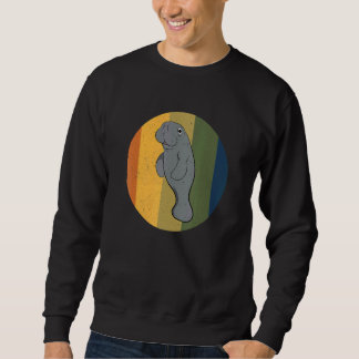 Tierpfleger Retro Manatee Seekuh Vintage Manatees Sweatshirt
