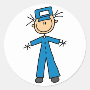 Tierpfleger Stick Figure Aufkleber Sticker