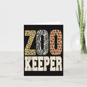 Tierpfleger Tiere Zoo Wildtierliebhaber Safari Sav Karte