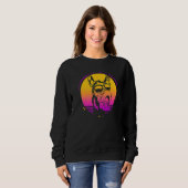 Tierpfleger Zoologe Zoologie Retro Esel Sweatshirt (Vorne ganz)