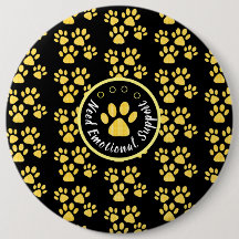 Tierpfoten druckgelbe personalisierte Tierrettung