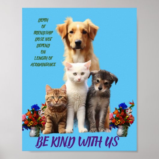 Tierplakat Poster (Vorne)